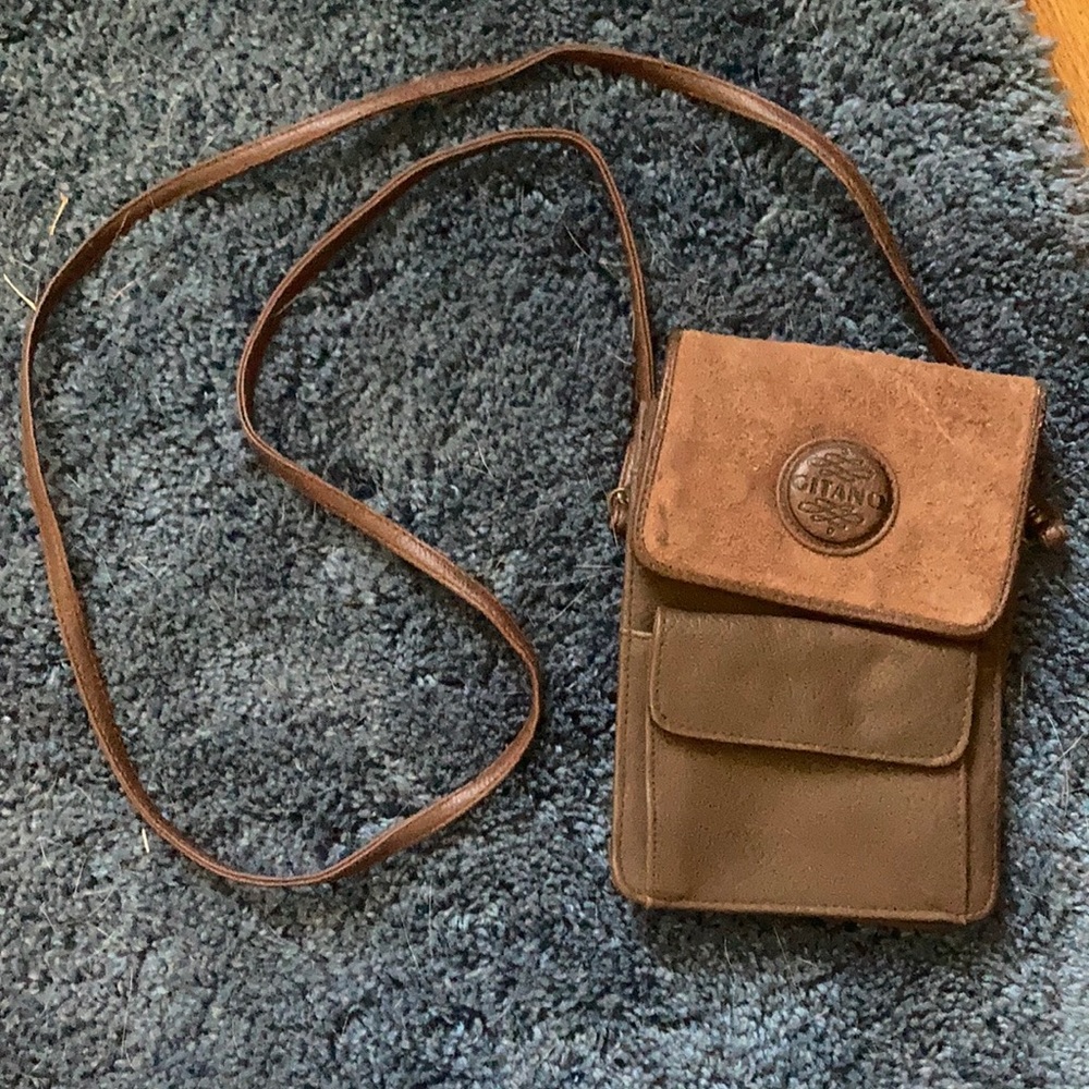 Leather mini cross body
